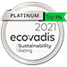 Ecovadis 2021 - Médaille Platinium